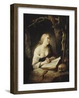 The Penitent Magdalen, c.1650-65-Gerrit or Gerard Dou-Framed Giclee Print