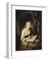 The Penitent Magdalen, c.1650-65-Gerrit or Gerard Dou-Framed Giclee Print