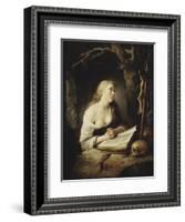 The Penitent Magdalen, c.1650-65-Gerrit or Gerard Dou-Framed Giclee Print