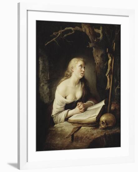 The Penitent Magdalen, c.1650-65-Gerrit or Gerard Dou-Framed Giclee Print