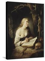 The Penitent Magdalen, c.1650-65-Gerrit or Gerard Dou-Stretched Canvas