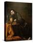 The Penitent Magdalen-Francisco de Zurbarán-Stretched Canvas