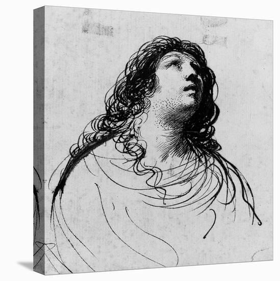 The Penitent Magdalen-Guercino-Stretched Canvas