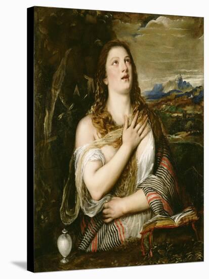 The Penitent Magdalene, C.1555-65-Titian (Tiziano Vecelli)-Stretched Canvas