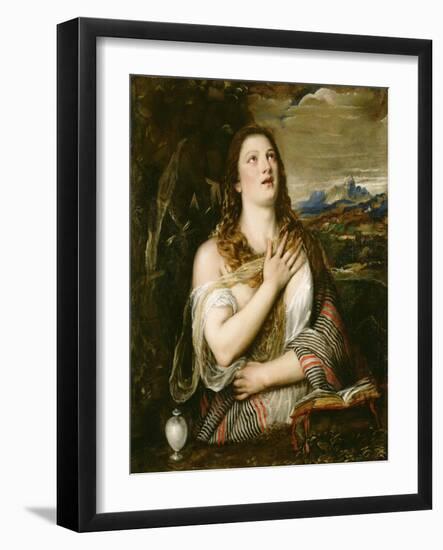 The Penitent Magdalene, C.1555-65-Titian (Tiziano Vecelli)-Framed Giclee Print