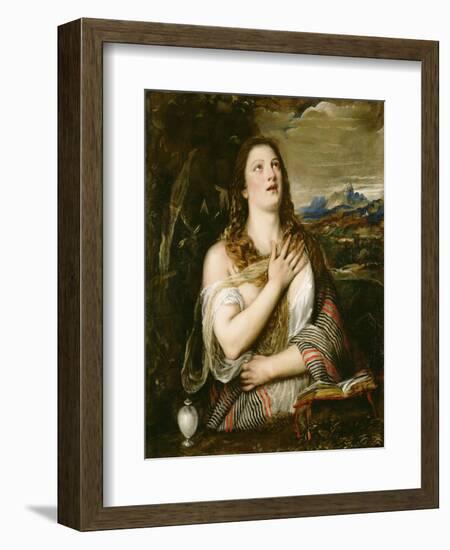 The Penitent Magdalene, C.1555-65-Titian (Tiziano Vecelli)-Framed Giclee Print