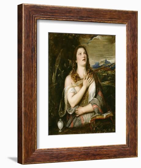 The Penitent Magdalene, C.1555-65-Titian (Tiziano Vecelli)-Framed Giclee Print