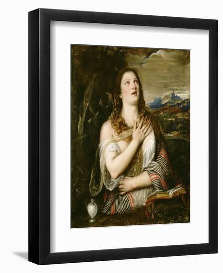 The Penitent Magdalene, C.1555-65-Titian (Tiziano Vecelli)-Framed Giclee Print