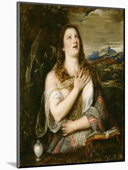 The Penitent Magdalene, C.1555-65-Titian (Tiziano Vecelli)-Mounted Giclee Print