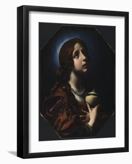 The Penitent Magdalene, C.1650-51-Carlo Dolci-Framed Giclee Print