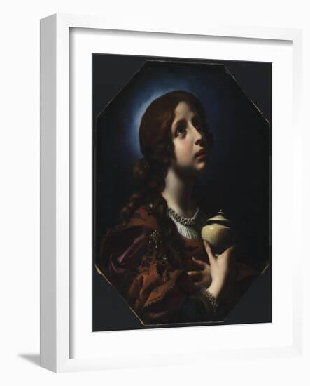 The Penitent Magdalene, C.1650-51-Carlo Dolci-Framed Giclee Print