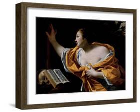 The Penitent Magdalene-Simon Vouet-Framed Giclee Print