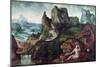 The Penitent Mary Magdalene (Oil on Panel)-Joachim Patinir-Mounted Giclee Print