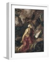 The Penitent Saint Jerome-Titian (Tiziano Vecelli)-Framed Giclee Print