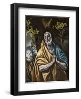 The Penitent Saint Peter, C.1590-95-El Greco-Framed Giclee Print