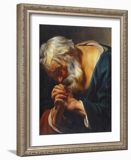 The Penitent Saint Peter-Jacob Jordaens-Framed Giclee Print