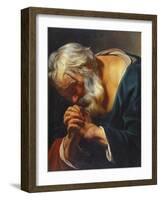 The Penitent Saint Peter-Jacob Jordaens-Framed Giclee Print