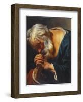 The Penitent Saint Peter-Jacob Jordaens-Framed Giclee Print