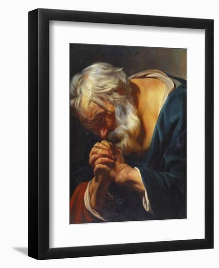 The Penitent Saint Peter-Jacob Jordaens-Framed Giclee Print