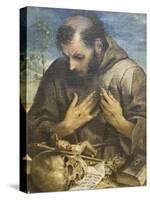 The Penitent St Francis, C.1585-Annibale Carracci-Stretched Canvas