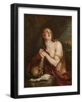 The Penitent St. Mary Magdalene, c.1630-40-Anthony van Dyck-Framed Giclee Print