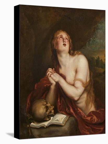 The Penitent St. Mary Magdalene, c.1630-40-Anthony van Dyck-Stretched Canvas