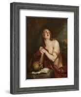 The Penitent St. Mary Magdalene, c.1630-40-Anthony van Dyck-Framed Giclee Print