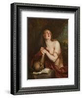 The Penitent St. Mary Magdalene, c.1630-40-Anthony van Dyck-Framed Giclee Print