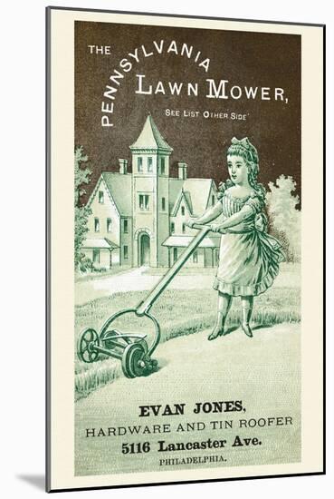 The Pennsylvania Lawn Mower-null-Mounted Art Print