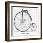 The Penny Farthing Bicycle-null-Framed Art Print