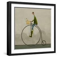 The Penny Farthing (Oil on Paper)-Chris Ross Williamson-Framed Giclee Print