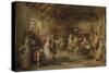 The Penny Wedding, a Sketch, 1830-Sir David Wilkie-Stretched Canvas