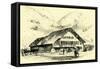 The Pension-Chalet Rougemont Switzerland-null-Framed Stretched Canvas