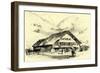 The Pension-Chalet Rougemont Switzerland-null-Framed Giclee Print