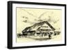 The Pension-Chalet Rougemont Switzerland-null-Framed Giclee Print