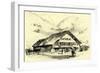 The Pension-Chalet Rougemont Switzerland-null-Framed Giclee Print