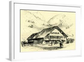 The Pension-Chalet Rougemont Switzerland-null-Framed Giclee Print