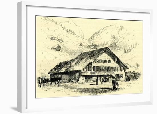 The Pension-Chalet Rougemont Switzerland-null-Framed Giclee Print