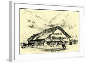 The Pension-Chalet Rougemont Switzerland-null-Framed Giclee Print