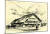 The Pension-Chalet Rougemont Switzerland-null-Mounted Giclee Print