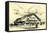 The Pension-Chalet Rougemont Switzerland-null-Framed Stretched Canvas