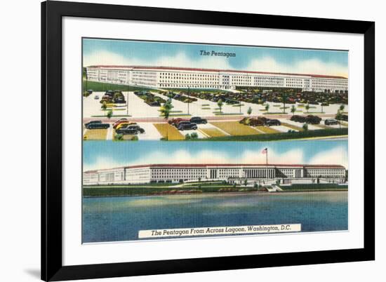 The Pentagon-null-Framed Art Print