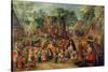 The Pentecost Bride Game, C. 1620-Pieter Brueghel the Younger-Stretched Canvas