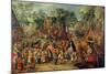 The Pentecost Bride Game, C. 1620-Pieter Brueghel the Younger-Mounted Giclee Print