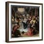 The Pentecost, circa 1530 (Oil on Panel)-Bernard van Orley-Framed Giclee Print