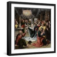 The Pentecost, circa 1530 (Oil on Panel)-Bernard van Orley-Framed Giclee Print