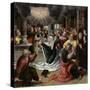 The Pentecost, circa 1530 (Oil on Panel)-Bernard van Orley-Stretched Canvas