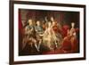 The Penthievre Family or the Cup of Chocolate, 1768-Jean Baptiste Charpentier-Framed Giclee Print