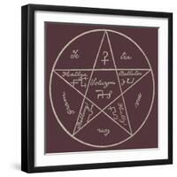 'The Pentogram of Solomon'-English School-Framed Giclee Print