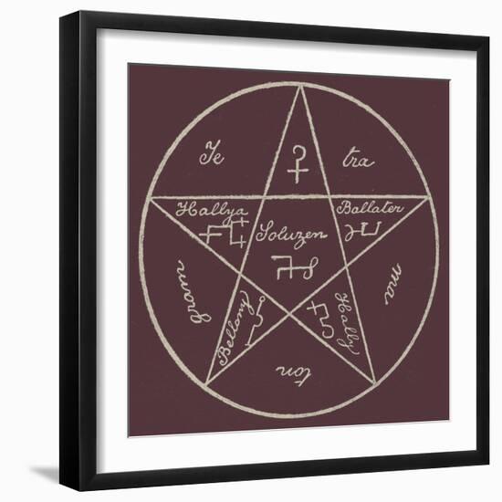 'The Pentogram of Solomon'-English School-Framed Giclee Print